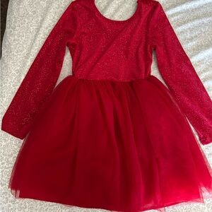 Cat & Jack Sparkling Red Dance Dress